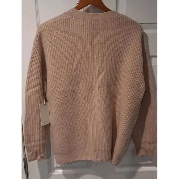 Joie Women's Cashmere Cardigan Sweater Size S Beige. - Picture 5 of 6